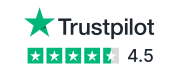 Trustpilot rating 4.5 stars